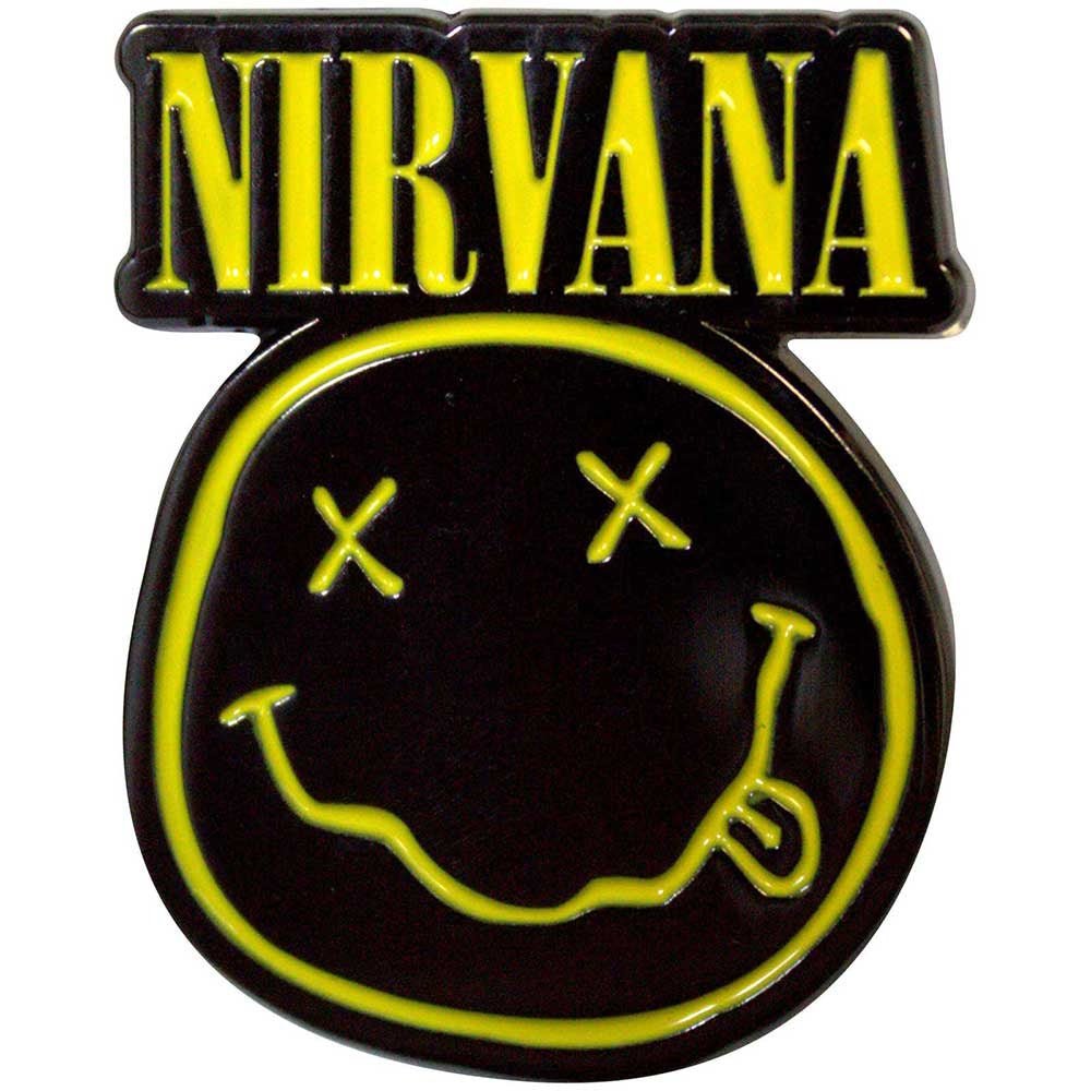 NIRVANA ニルヴァーナ - Logo & Happy Face Cut - Out / バッジ - PGS